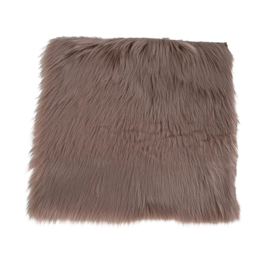 Veerle zacht kleedje bruin - 40 x 40 cm Veerle zacht kleedje bruin - 40 x 40 cm afbeelding 1