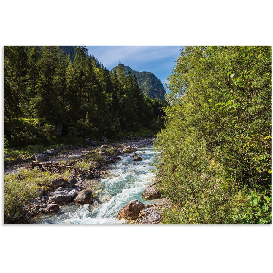 Artland Aluminium dibond print Wimbachtal Ramsau Berchtesgadener Land geschikt voor binnen en buiten, buitenafbeelding afbeelding 1