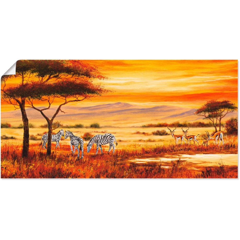 Artland Artprint Afrikaans landschap I als artprint op linnen, poster, muursticker in verschillende maten afbeelding 1