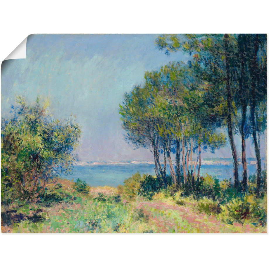 Artland Artprint De kust bij Varengeville. 1882 als artprint op linnen, muursticker of poster in verschillende maten afbeelding 1