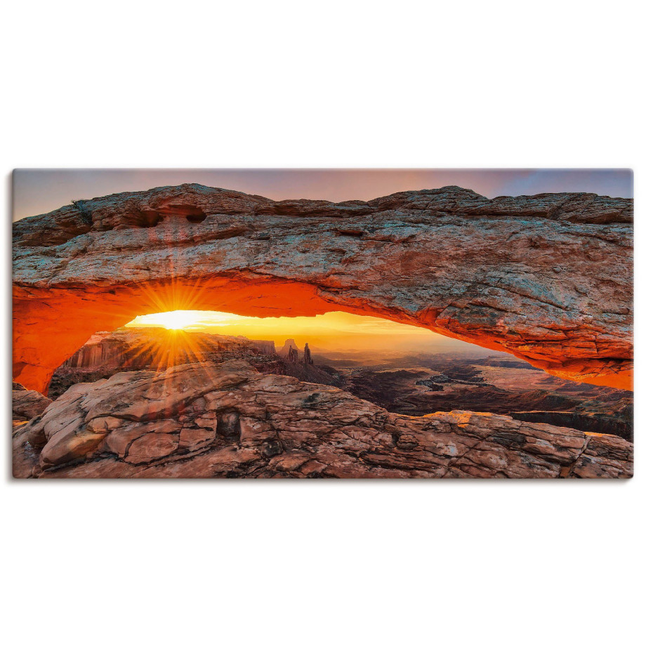 Artland Artprint Iconic Mesa Arch als artprint van aluminium, artprint voor buiten, artprint op linnen, poster in verschillende maten. maten afbeelding 1