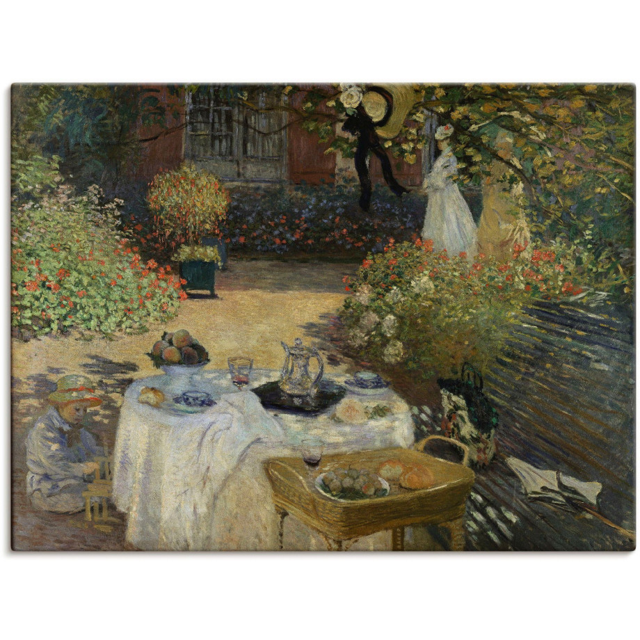 Artland Artprint In de tuin van Claude Monet in Argenteuil als artprint van aluminium, artprint voor buiten, artprint op linnen, poster in verschillende maten. maten afbeelding 1