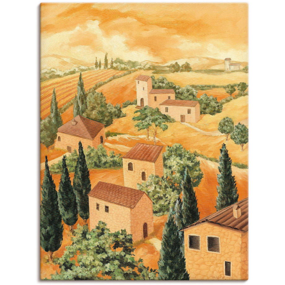 Artland Artprint Landschap Italië als artprint van aluminium, artprint voor buiten, artprint op linnen, poster in verschillende maten. maten afbeelding 1