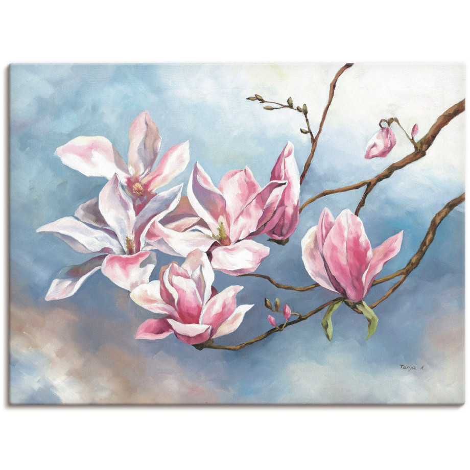 Artland Artprint Magnoliatak als artprint van aluminium, artprint voor buiten, artprint op linnen in verschillende maten afbeelding 1