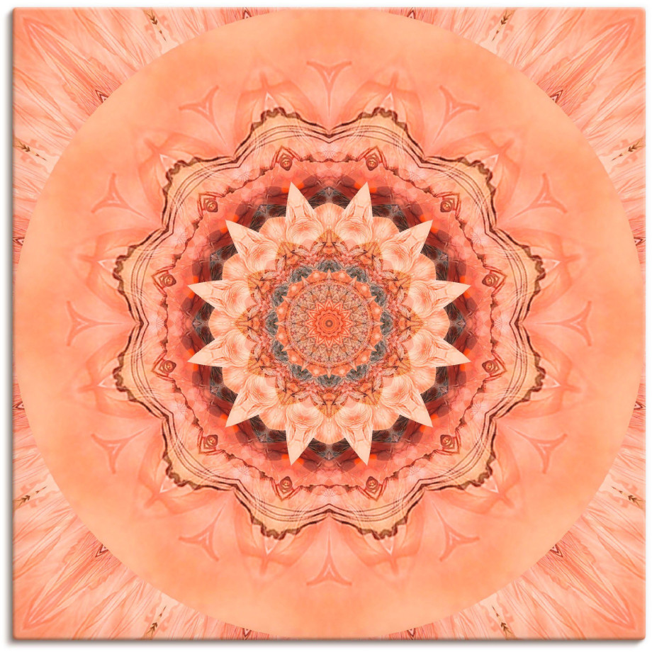 Artland Artprint Mandala barmhartigheid als artprint op linnen, poster in verschillende formaten maten afbeelding 1