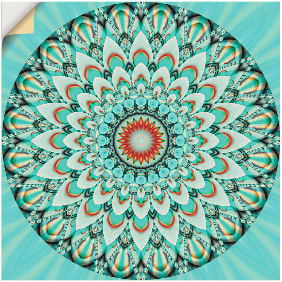 Artland Artprint Mandala integriteit als artprint op linnen, muursticker in verschillende maten afbeelding 1