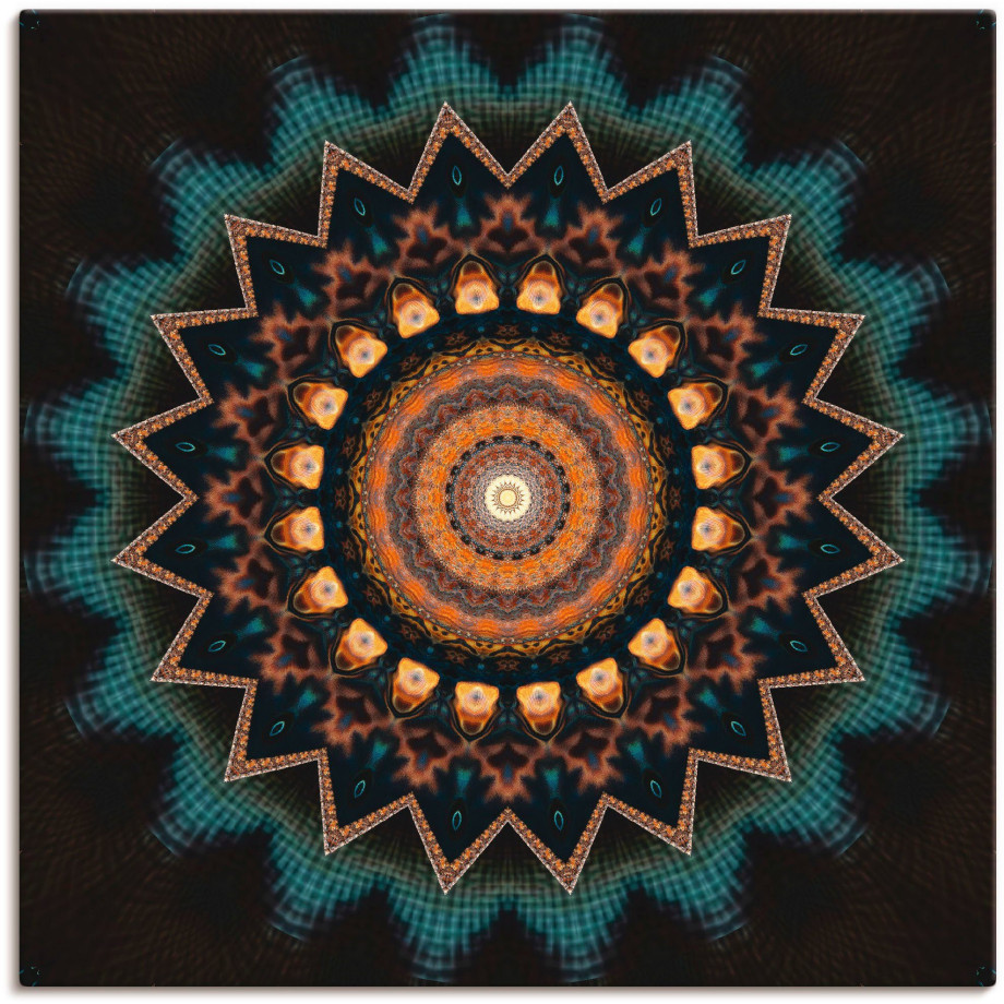 Artland Artprint Mandala kosmisch bewustzijn als artprint van aluminium, artprint voor buiten, artprint op linnen, poster, muursticker afbeelding 1