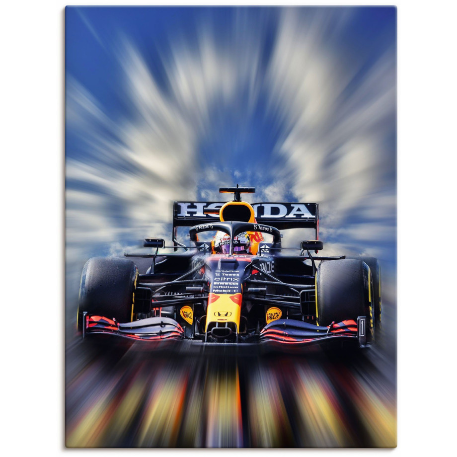 Artland Artprint Max Verstappen - wereldkampioen Formule 1 als artprint van aluminium, artprint voor buiten, artprint op linnen, poster, muursticker afbeelding 1
