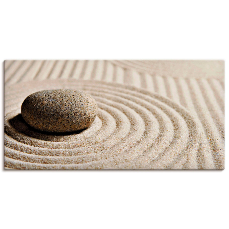 Artland Artprint Mini zen tuin - zand als artprint op linnen, poster, muursticker in verschillende maten afbeelding 1