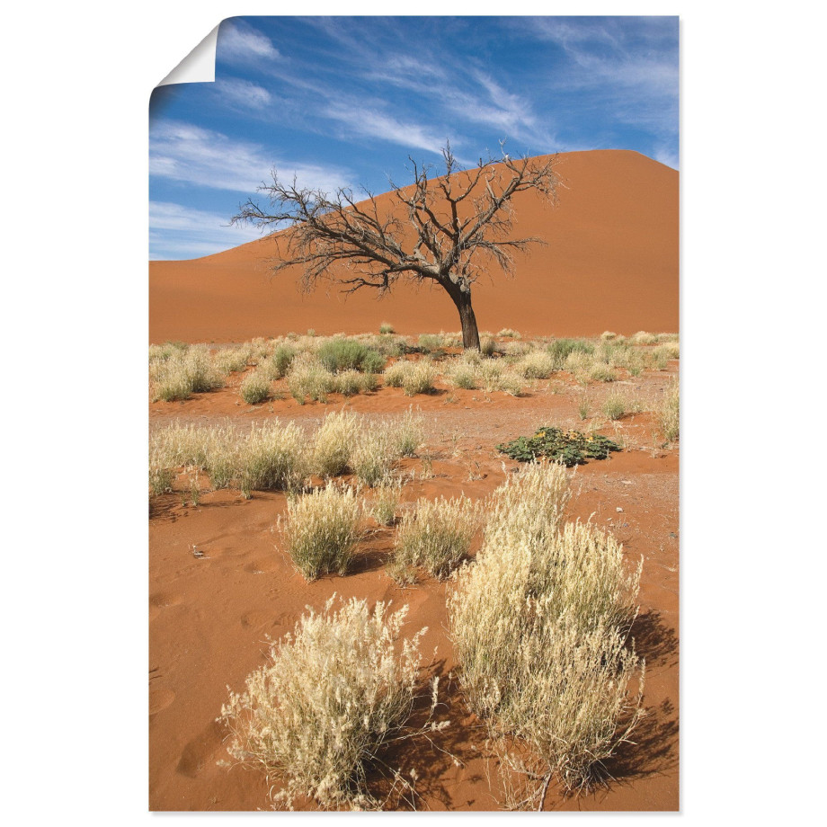 Artland Artprint Namib-woestijn 2 als artprint op linnen, poster in verschillende formaten maten afbeelding 1