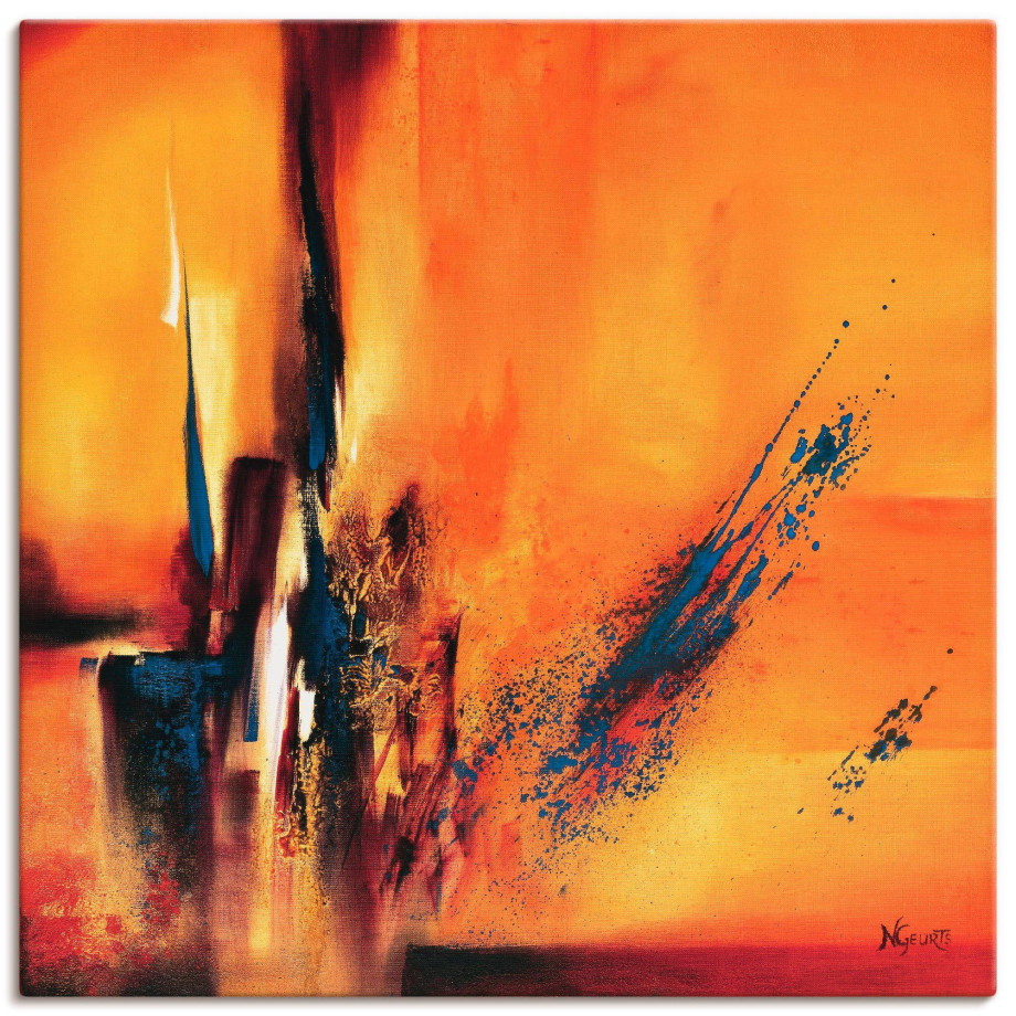 Artland Artprint op linnen Abstracte impressies I gespannen op een spieraam afbeelding 1