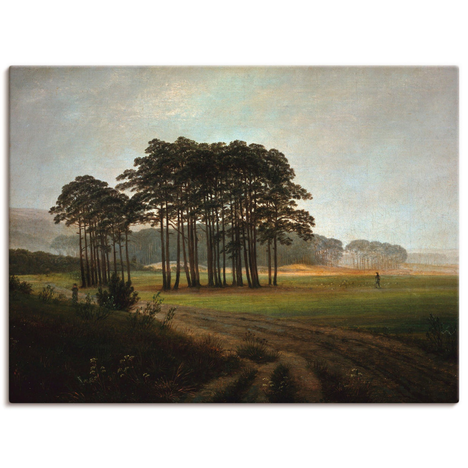 Artland Artprint op linnen De middag, ca. 1822 gespannen op een spieraam afbeelding 1