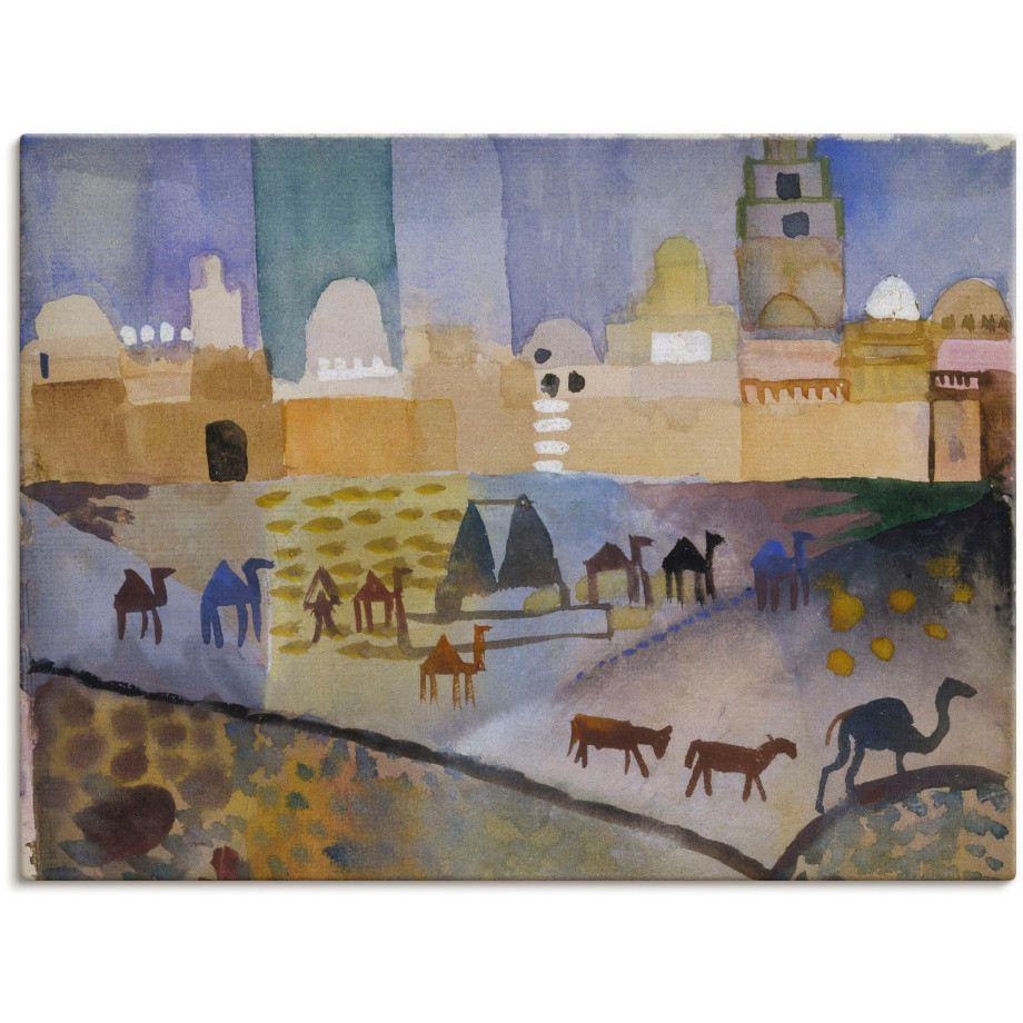 Artland Artprint op linnen Kairouan I. 1914. gespannen op een spieraam afbeelding 1