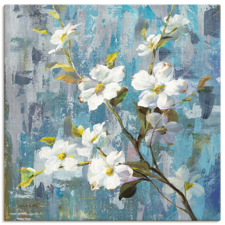 Artland Artprint op linnen Prachtige magnolia II gespannen op een spieraam afbeelding 1