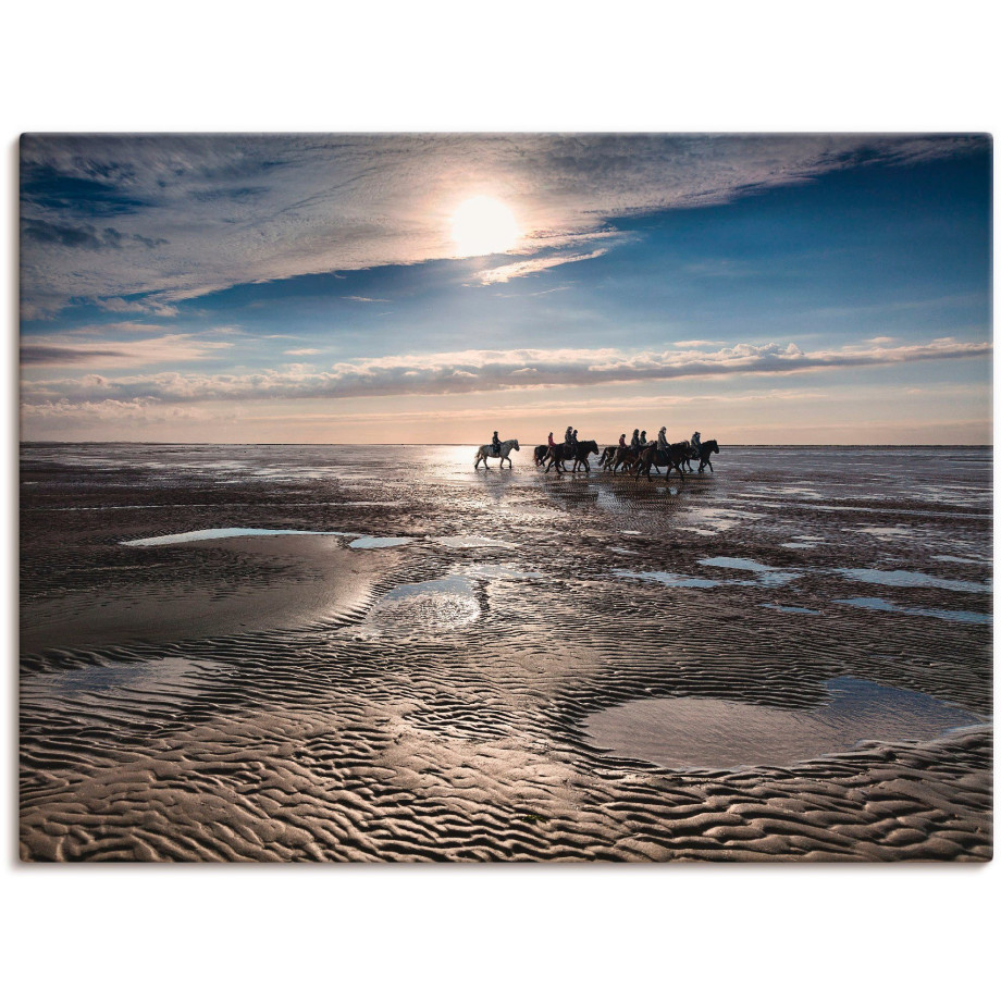 Artland Artprint op linnen Vrijheid aan de zee gespannen op een spieraam afbeelding 1