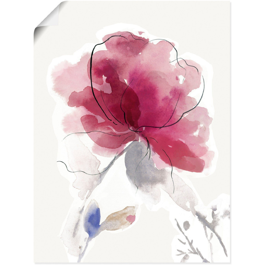 Artland Artprint Roze Bloesem II. als artprint van aluminium, artprint voor buiten, artprint op linnen, poster in verschillende maten. maten afbeelding 1