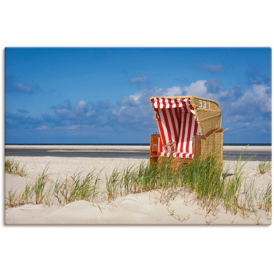 Artland Artprint Strandstoel 337 als artprint op linnen, muursticker in verschillende maten afbeelding 1