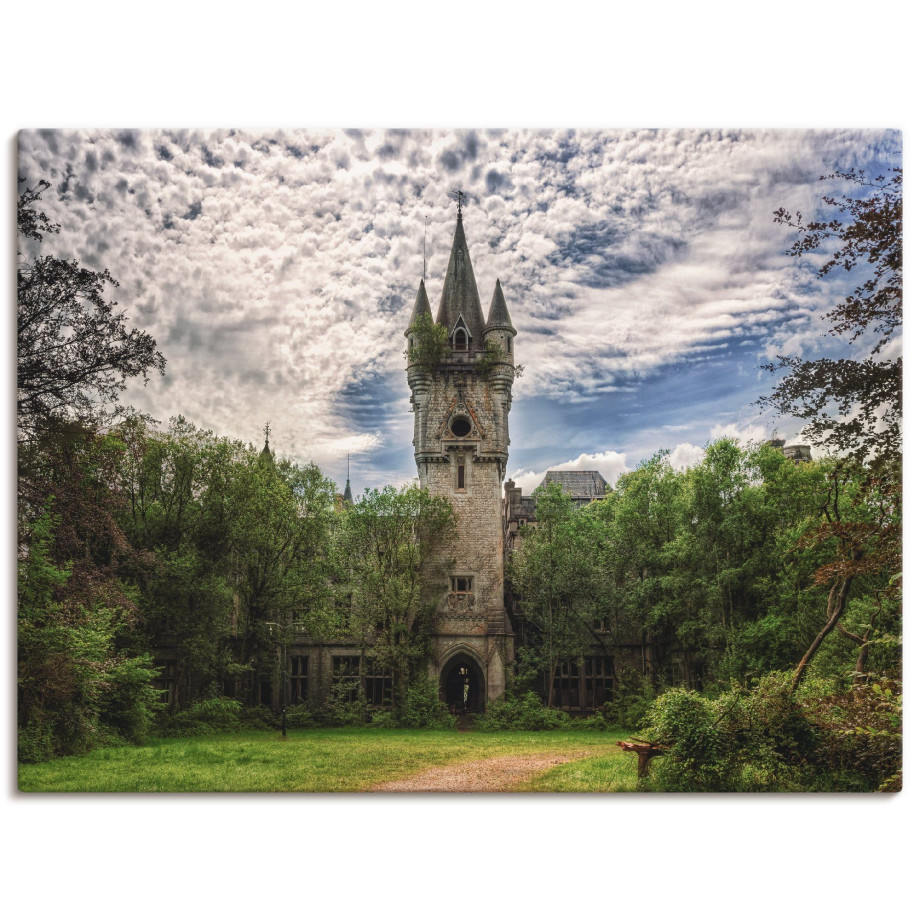 Artland Artprint Verlaten kasteel Chateau - Lost Place als artprint op linnen, poster in verschillende formaten maten afbeelding 1