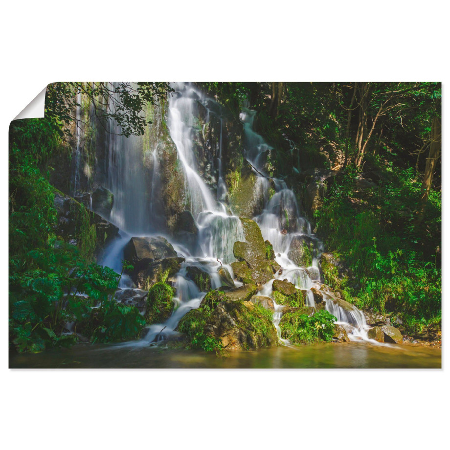 Artland Artprint Waterval in de Harz als poster in verschillende formaten maten afbeelding 1