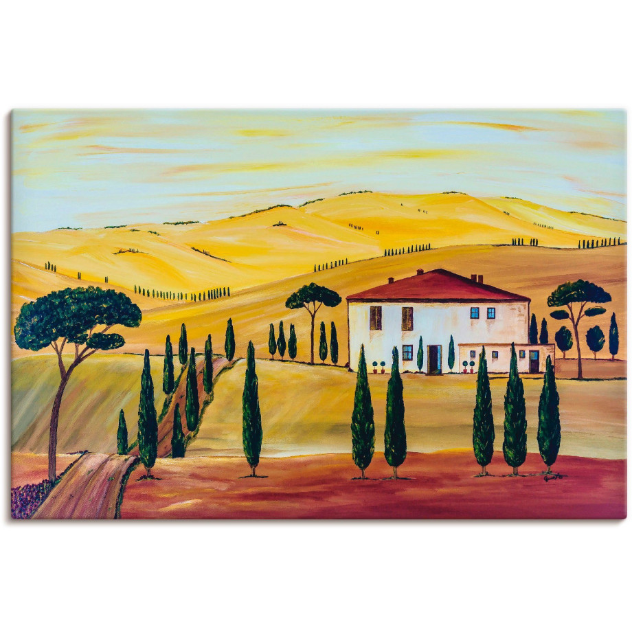 Artland Artprint Zuidelijke Toscane als artprint op linnen, muursticker in verschillende maten afbeelding 1