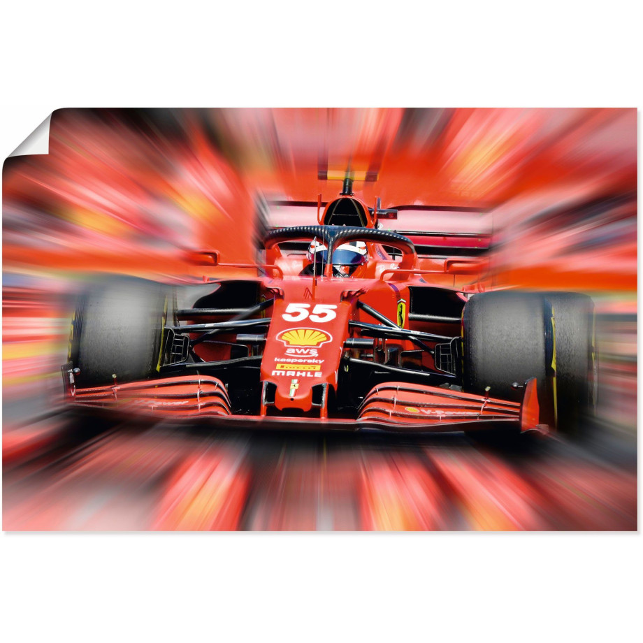 Artland Poster Carlos Sainz junior - Spanje als artprint van aluminium, artprint op linnen, muursticker of poster in verschillende maten afbeelding 1