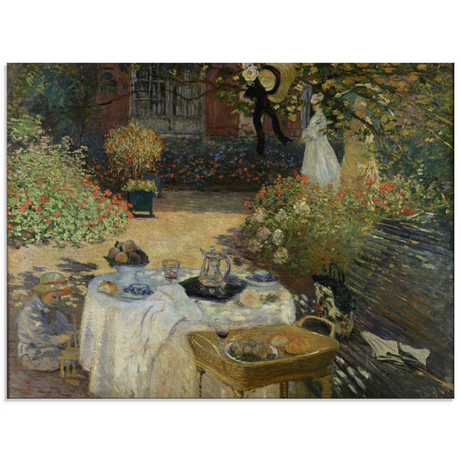 Artland Print op glas In de tuin van Claude Monet in Argenteuil afbeelding 1