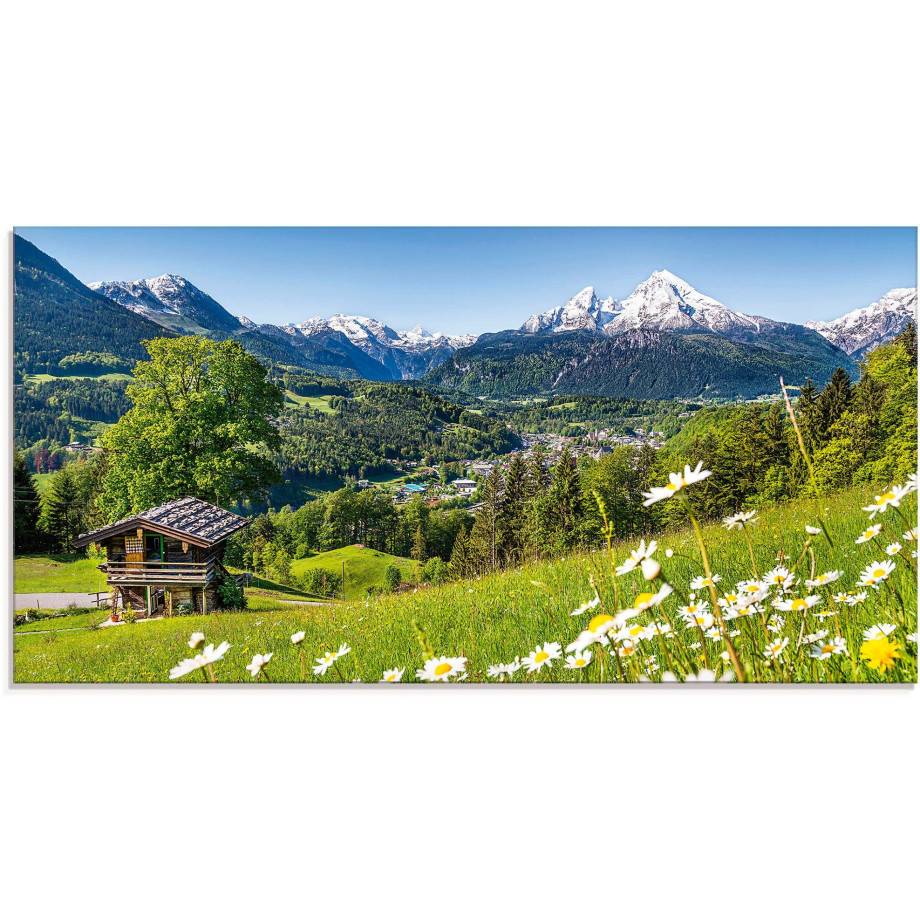 Artland Print op glas Landschap in de Beierse Alpen afbeelding 1