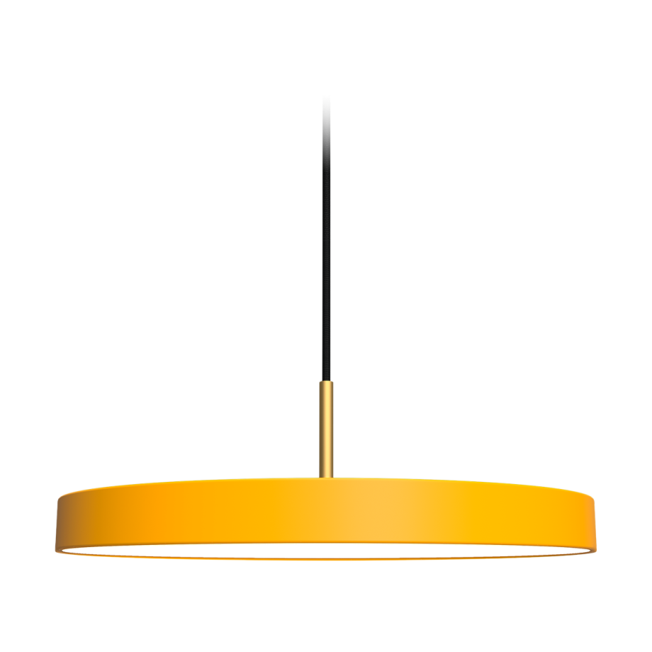 Asteria Medium hanglamp saffron yellow - met koordset - Ø 43 cm afbeelding 1