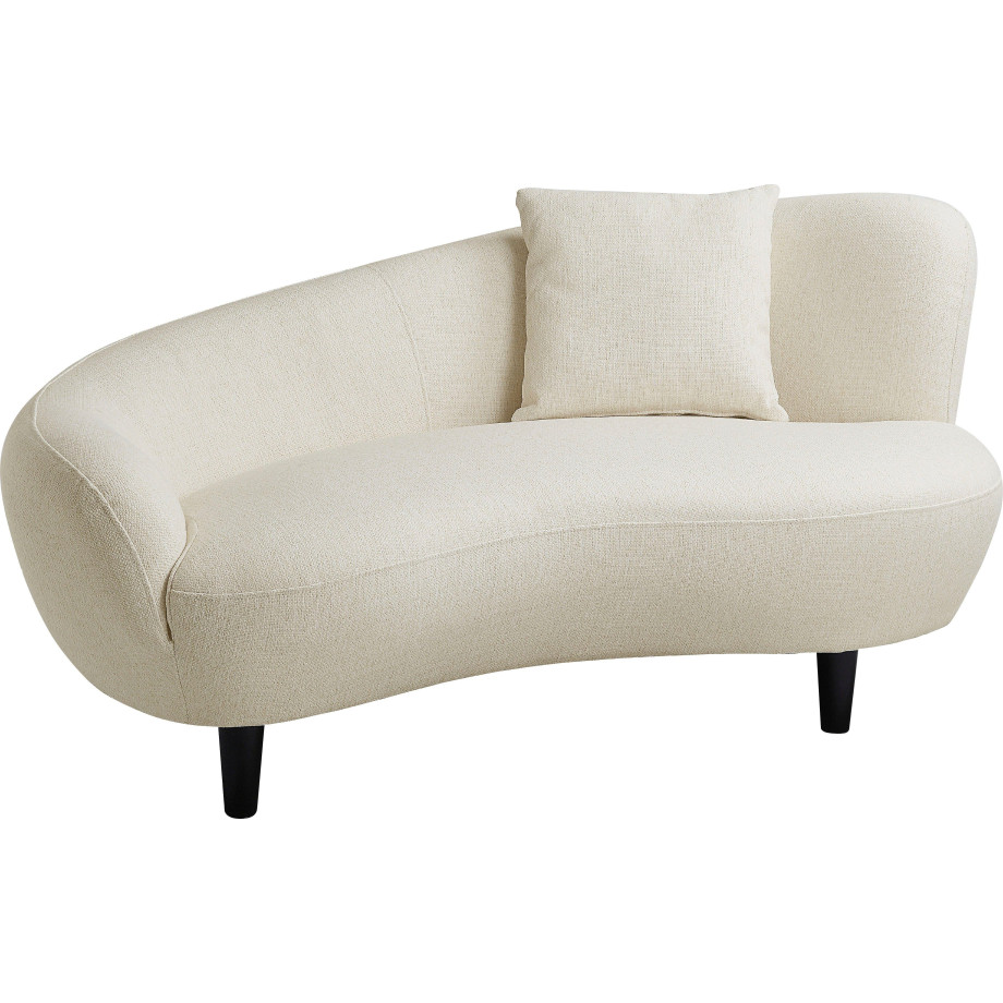 ATLANTIC home collection Chaise-longue Olivia Niermodelbank met sierkussen overtrokken met de originele stof afbeelding 1