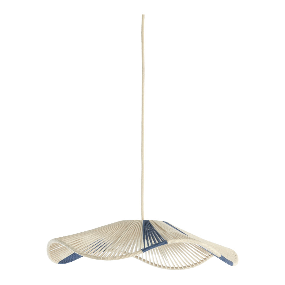 Light & Living Hanglamp 'Rafa' 50cm, kleur Crème/Blauw afbeelding 1