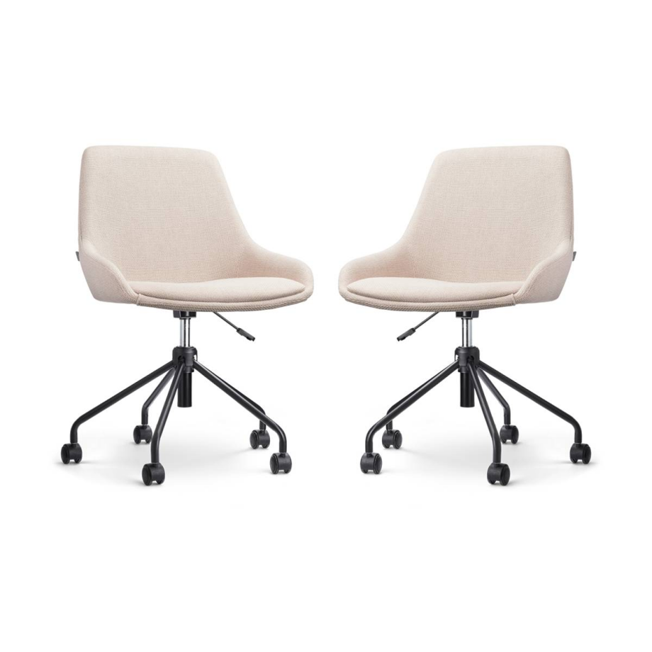 Set van 2 bureaustoelen Nout-Isa | Nolon Set van 2 bureaustoelen Nout-Isa | Nolon afbeelding 1