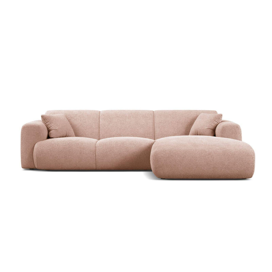 Hoekbank Molino rechts bouclé | Micadoni Home Hoekbank Molino rechts bouclé | Micadoni Home afbeelding 1