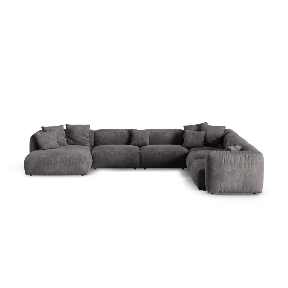 Modulaire hoekbank Martina rechts velvet | Micadoni Home Modulaire hoekbank Martina rechts velvet | Micadoni Home afbeelding 1
