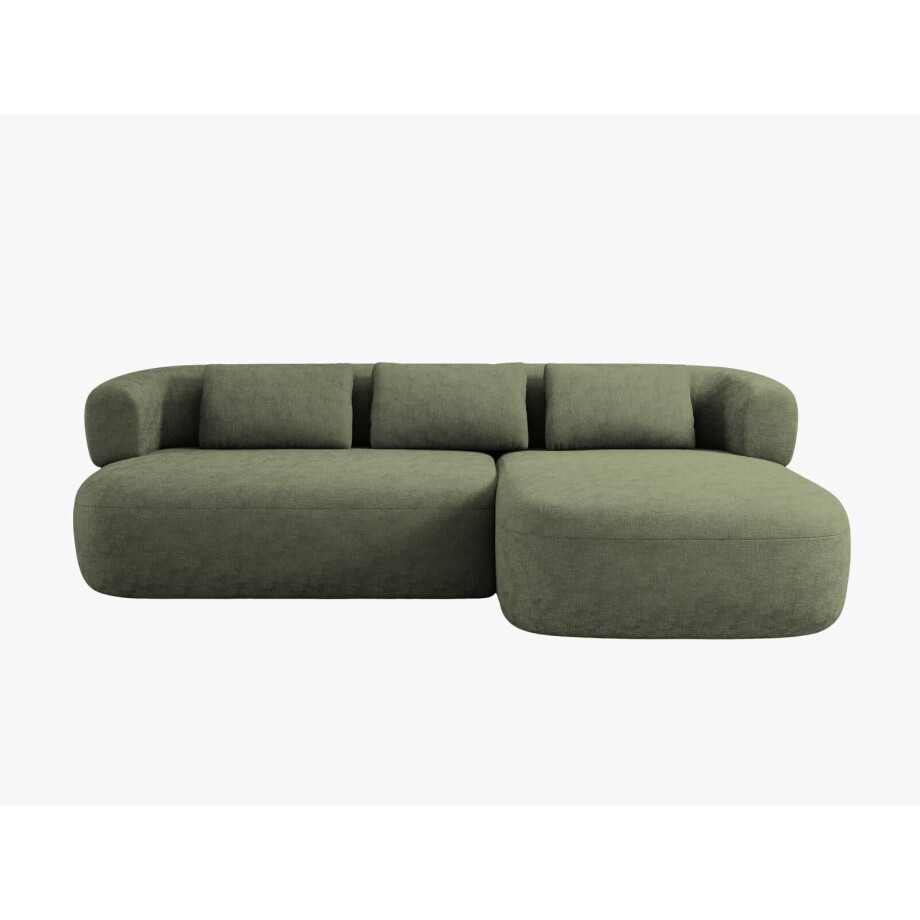 Hoekbank Jenny rechts chenille | Micadoni Home afbeelding 1