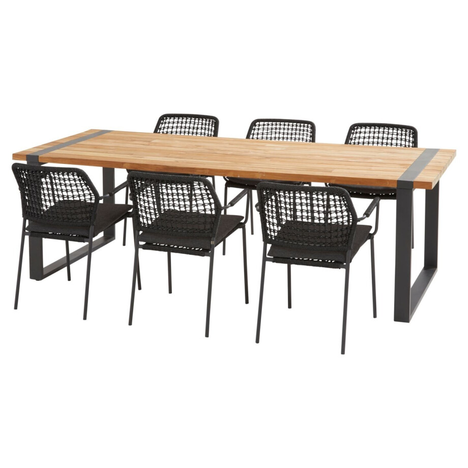 Taste by 4 Seasons Tuinset Barista Alto 240 cm Antraciet afbeelding 