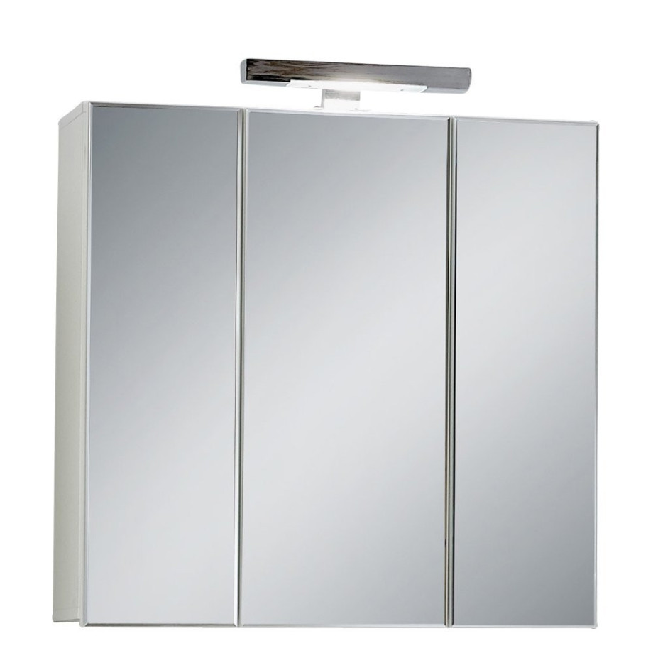 Badkamer spiegelkast Zamora 70 cm breed in wit afbeelding 1