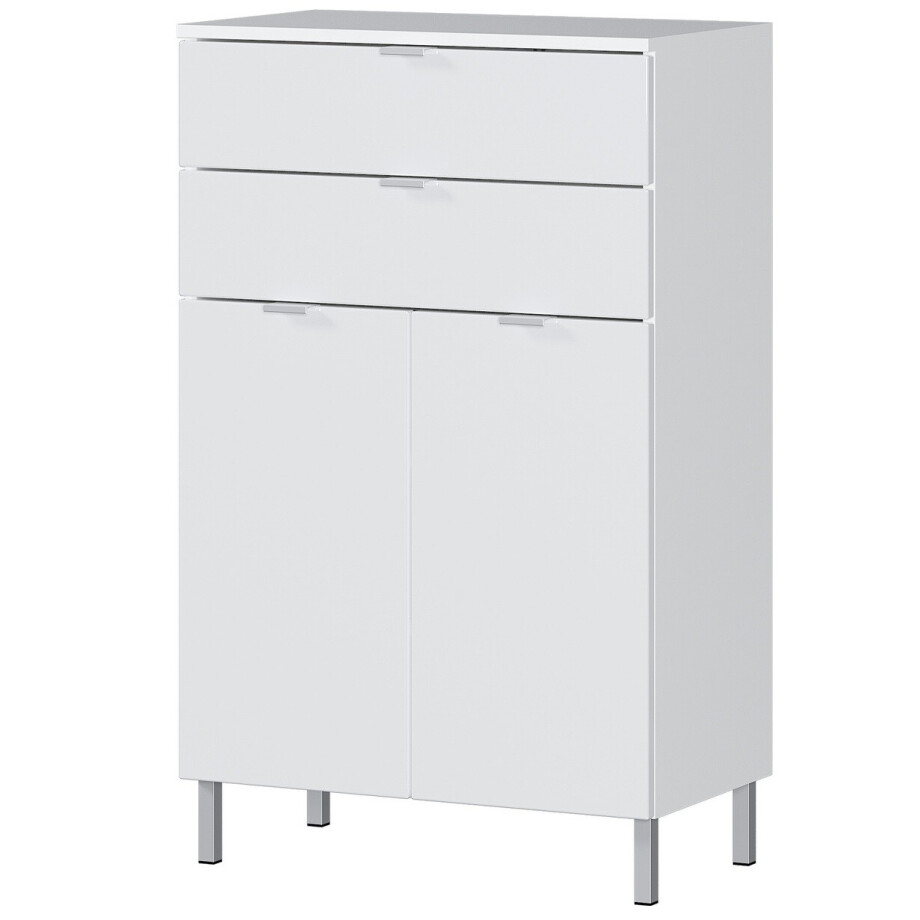 Badkamerkast Bruno 97 cm hoog in wit afbeelding 1