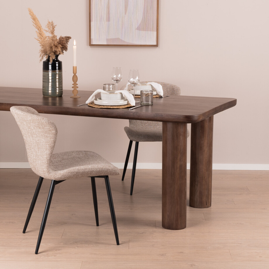 Sohome Eettafel 'Merle' Mangohout, 240 x 100cm Sohome Eettafel 'Merle' Mangohout, 240 x 100cm afbeelding