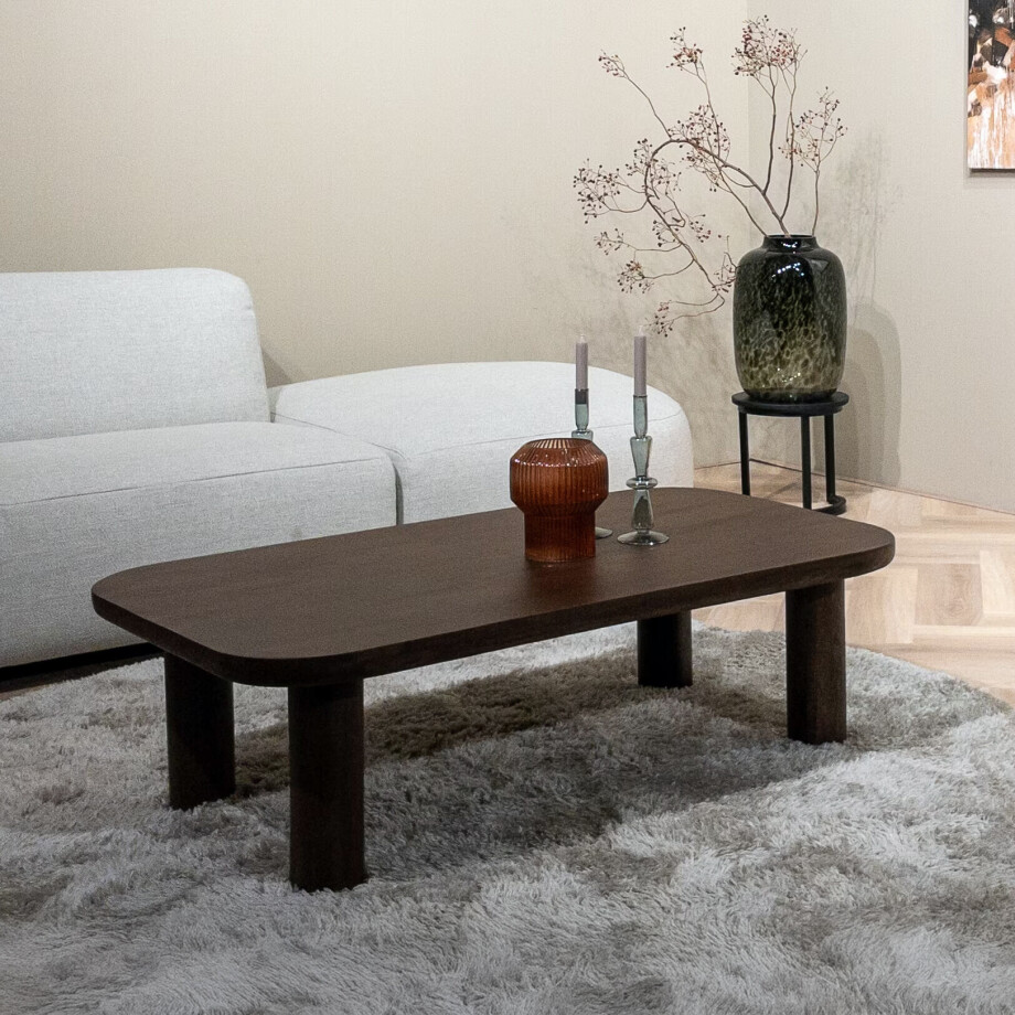 Livingfurn Salontafel 'Badou' Mangohout, 120 x 70cm afbeelding 