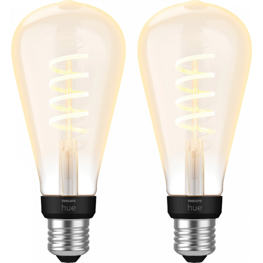 Philips Hue Filament White Ambiance Edison XL 2-pack afbeelding 