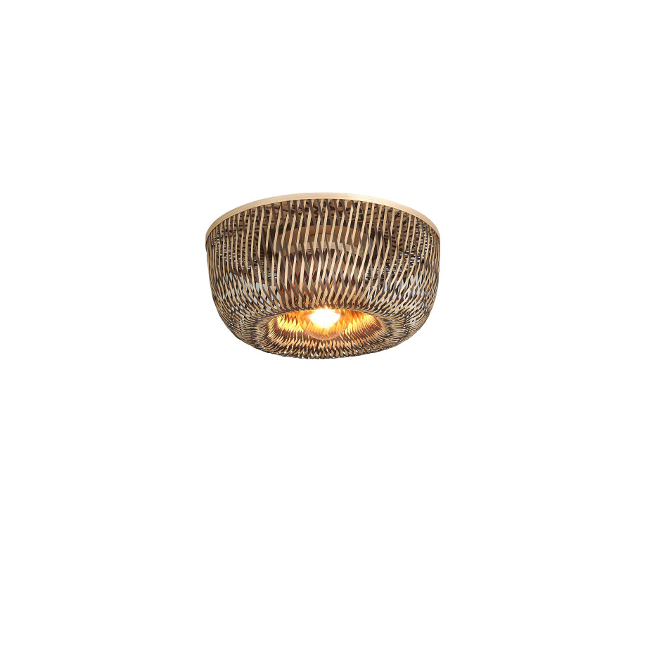GOOD&MOJO Plafondlamp 'Barbados' Bamboe, 35cm, kleur Naturel/Bruin afbeelding 1