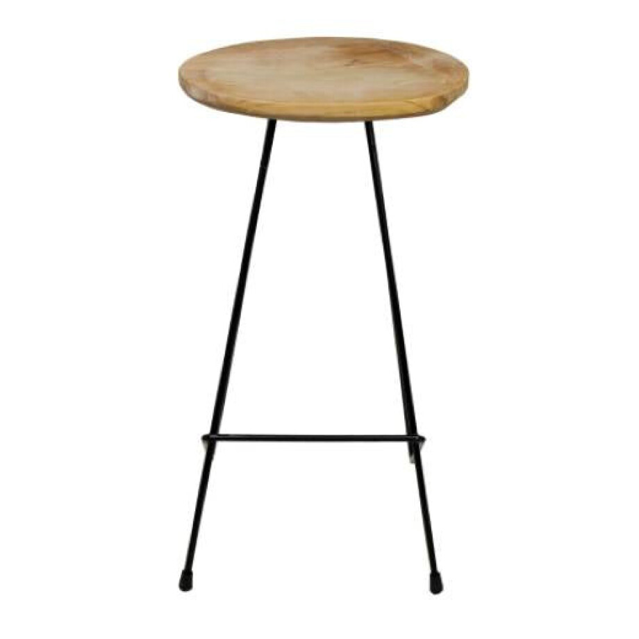 Barkruk Destan teakhout | HSM Collection afbeelding 1