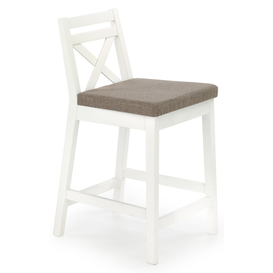 Barkruk Borys 83 cm hoog in wit afbeelding 1