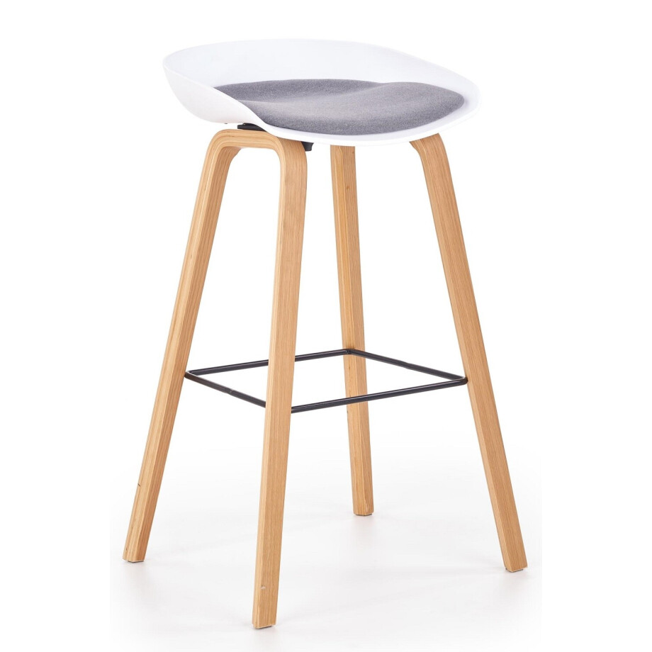 Barkruk Inno 81 cm hoog in wit met grijs Barkruk Inno 81 cm hoog in wit met grijs afbeelding 1