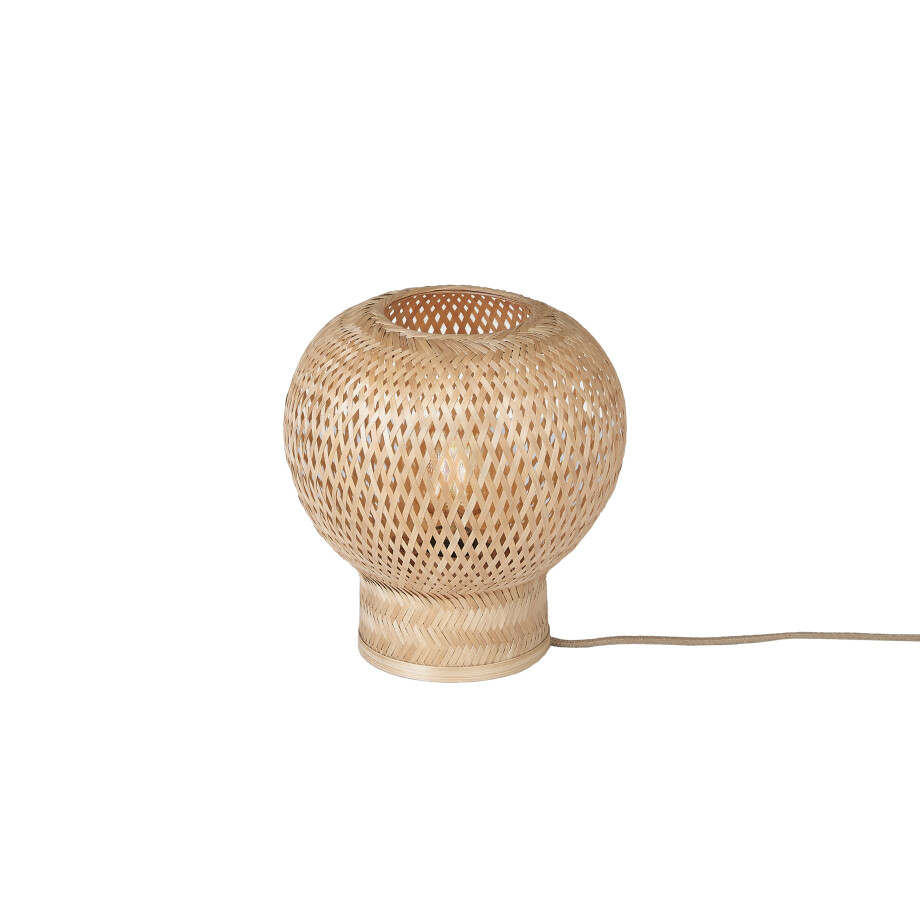 GOOD&MOJO Tafellamp 'Barbados' Bamboe, 27cm, kleur Naturel afbeelding 1