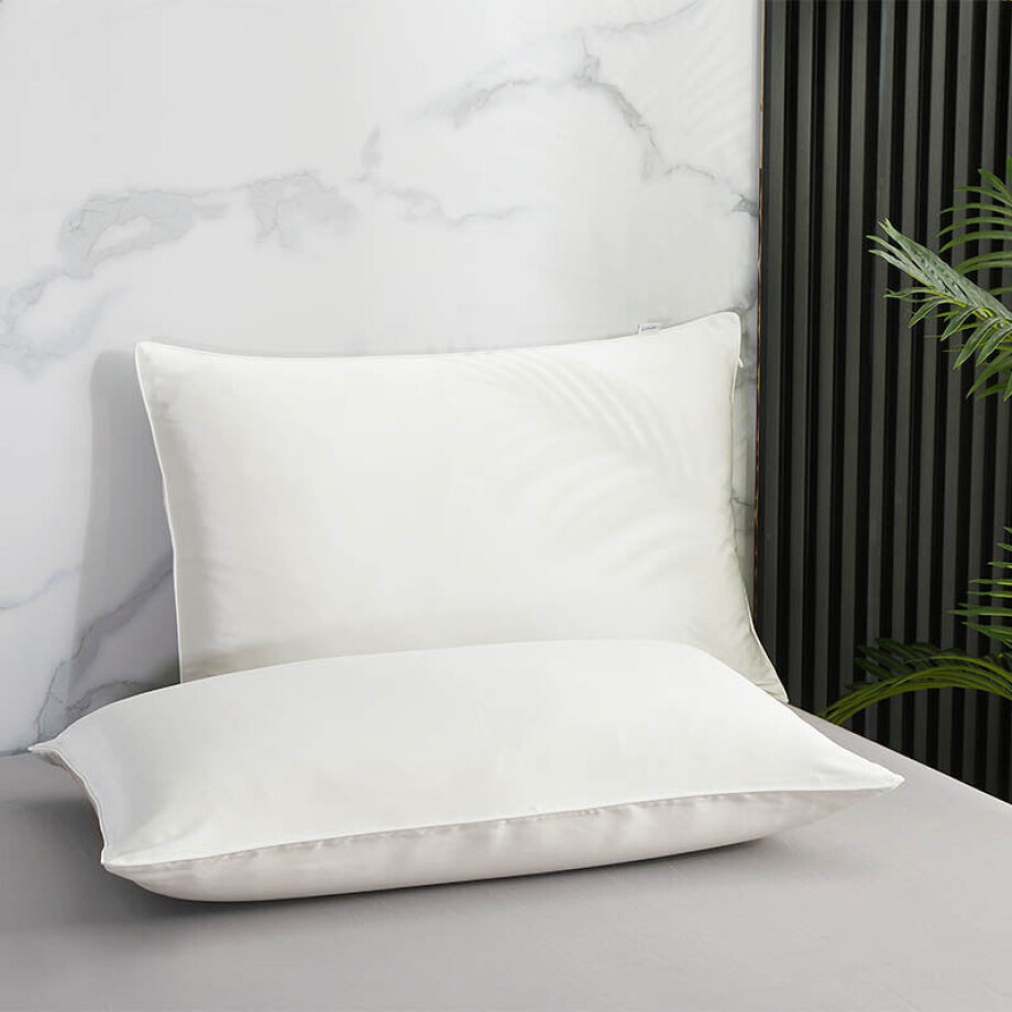 Kussensloop - 100% Zijde 2-PACK - Basalt - 60x70 Cm - Zijde - Dekbed-Discounter.nl afbeelding 1