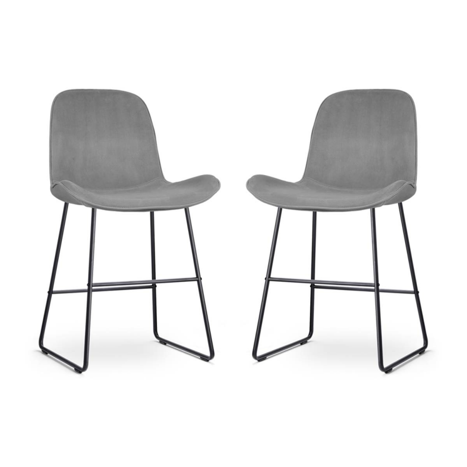 Set van 2 barstoelen Nino-Fé velvet | Nolon Set van 2 barstoelen Nino-Fé velvet | Nolon afbeelding 1