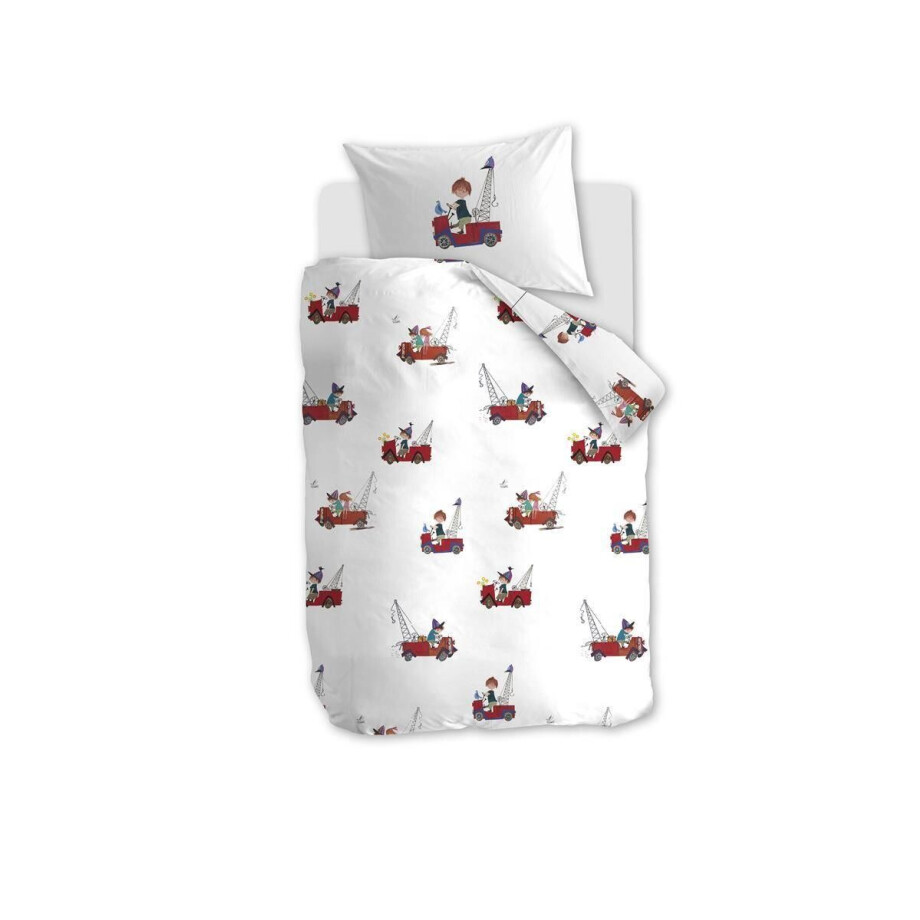Kinderdekbedovertrek Kraanwagen | Beddinghouse x Fiep Amsterdam Kinderdekbedovertrek Kraanwagen | Beddinghouse x Fiep Amsterdam afbeelding 1