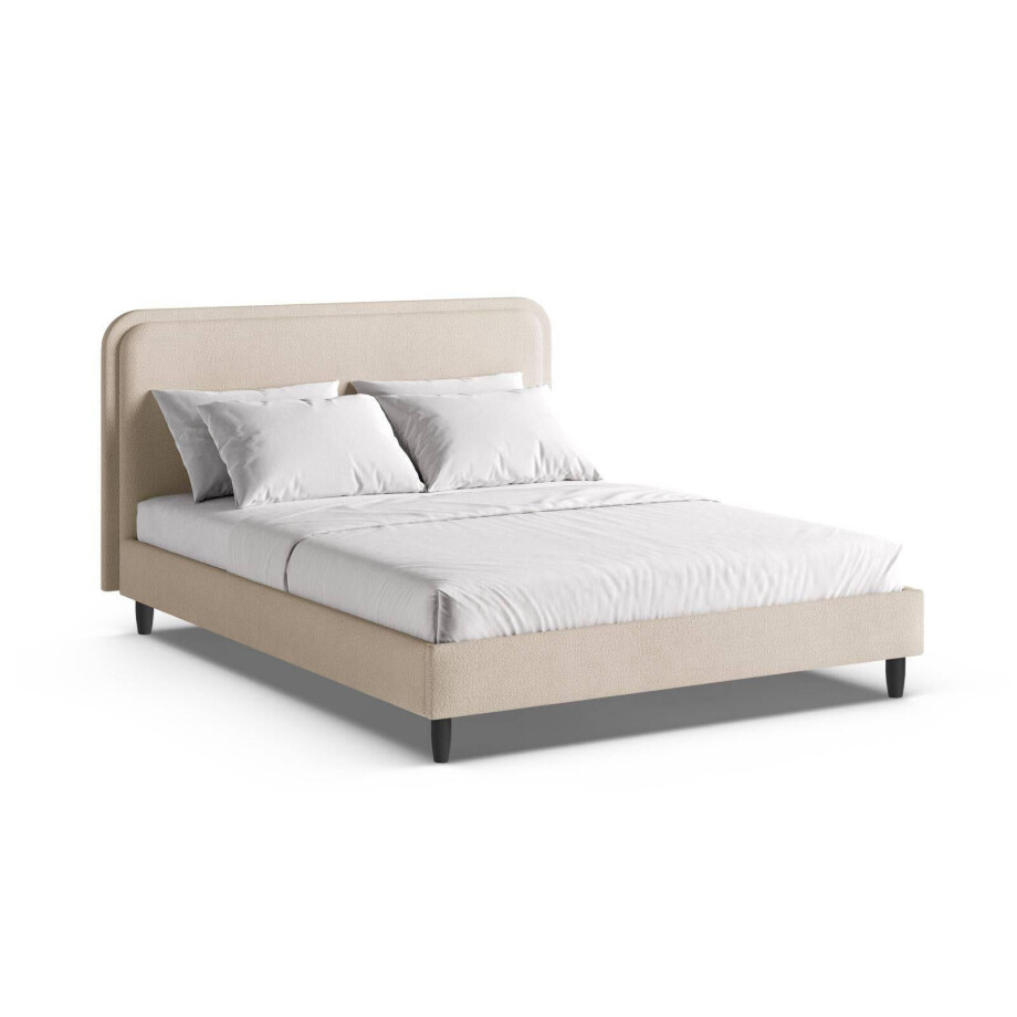 Bedframe Aveline bouclé 160 x 200 | Micadoni Home afbeelding 1