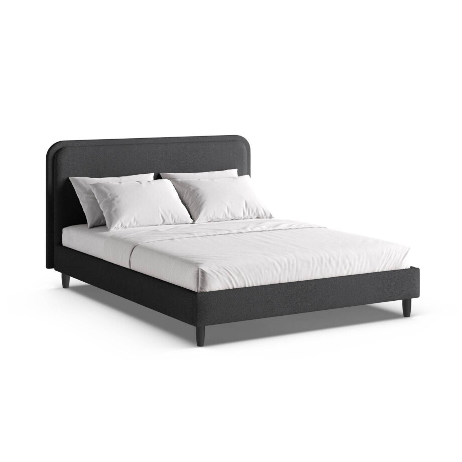 Bedframe Aveline bouclé 200 x 200 | Micadoni Home afbeelding 1
